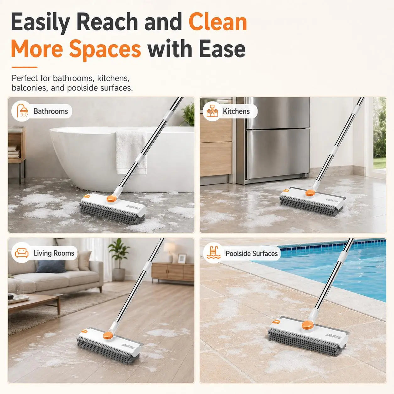 Floor scrub brush rotating head