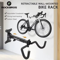 Bike Rack Wall Mount Garage Home Adjustable Bicyle Rack Horizontal Bike Hook Thickened Reinforced MTB Road Bike Holder