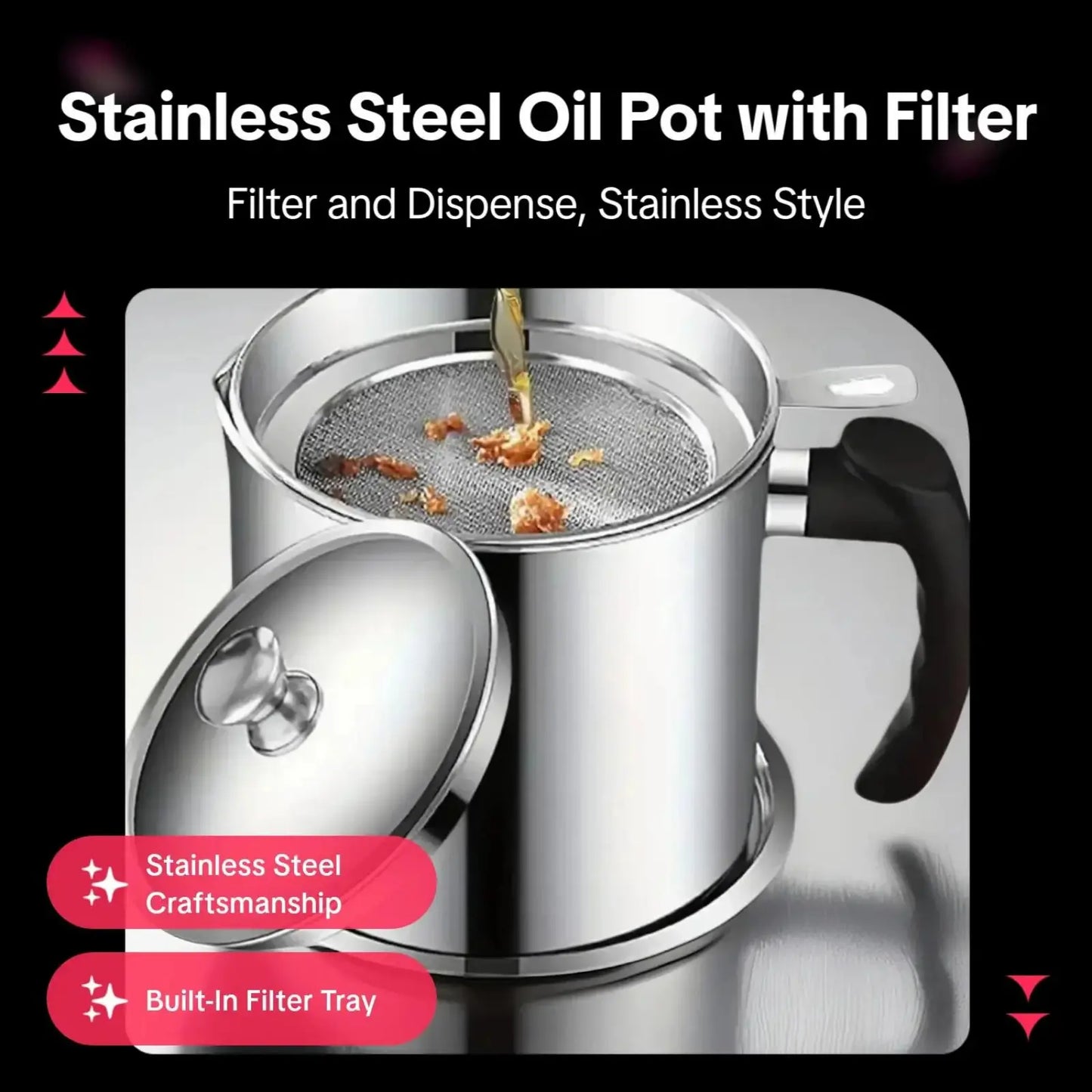 Oil dispenser in use